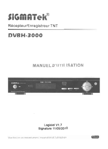 Mode d’emploi Sigmatek DVBH-3000 Récepteur numérique