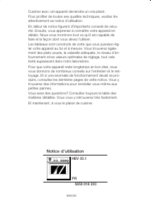 Mode d’emploi Siemens HEV3541 Cuisinière