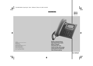 Bedienungsanleitung Siemens Gigaset Mobile 3000 Telefon