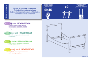 Manual de uso Sauthon 261138 Elodie Estructura de cama