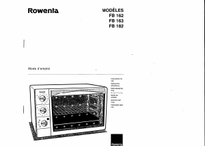 Mode d’emploi Rowenta FB-163 Four