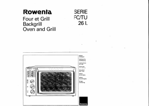 Mode d’emploi Rowenta FC-26 L Four