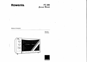 Mode d’emploi Rowenta FC-285 Gourmet Modulo Four