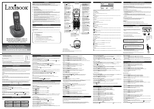 Manual de uso Lexibook DP400FR Teléfono inalámbrico