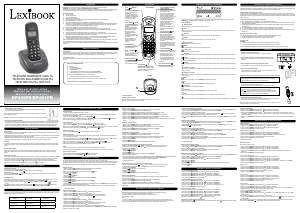 Manual de uso Lexibook DP401FR Teléfono inalámbrico
