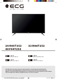 Manuál ECG 24 H05T2S2 LED televize
