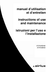 Mode d’emploi Airlux ATIF64BKM Table de cuisson