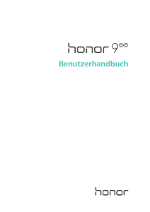Bedienungsanleitung Huawei Honor 9 Handy