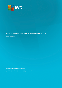 Manual AVG Internet Security Business Edition (2016)