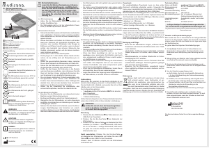 Manuale Medisana HB 674 Coprimaterasso elettrico