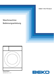 Bedienungsanleitung BEKO WMB 71443 PTE BLUE Waschmaschine