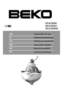 Handleiding BEKO DSA25000S Koel-vries combinatie