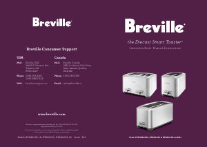 Manual Breville BTA820XL Die-Cast 2-Slice Smart Toaster Toaster