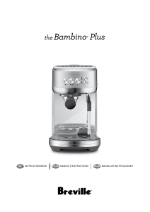 Manual de uso Breville BES500BTR1BUS1 The Bambino Plus Máquina de café espresso