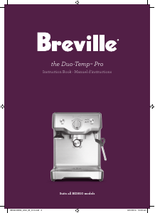 Mode d’emploi Breville BES810BSSUSC The Duo-Temp Pro Machine à expresso