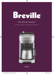 Mode d’emploi Breville BDC650BSSUSC The Grind Control Cafetière