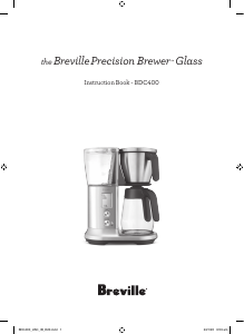 Manual Breville BDC400BSS1BUS1 The Breville Precision Brewer Glass Coffee Machine