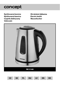 Manual Concept RK3140 Kettle