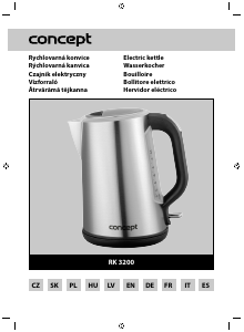 Manual Concept RK3200 Kettle