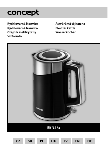 Manual Concept RK3161 Kettle