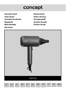 Rokasgrāmata Concept VV5750 Matu žāvētājs