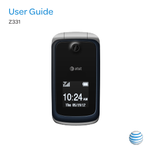 Manual AT&T Z331 Mobile Phone