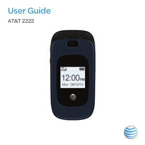 Manual AT&T Z222 Mobile Phone