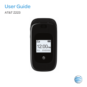 Manual AT&T Z223 Mobile Phone