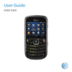 Manual AT&T Z431 Mobile Phone