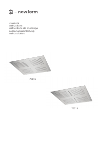 Manuale Newform 70017 Soffione doccia