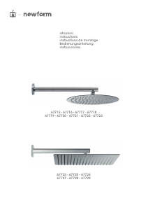 Manuale Newform 67722 Soffione doccia