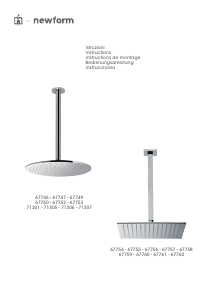 Manuale Newform 67761 Soffione doccia