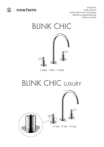 Bedienungsanleitung Newform 71000 Blink Chic Wasserhahn