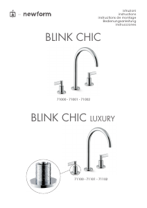Manuale Newform 71001 Blink Chic Rubinetto
