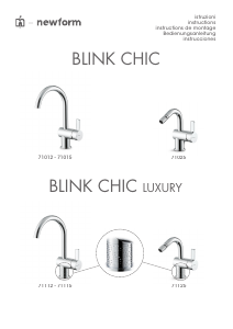 Bedienungsanleitung Newform 71012 Blink Chic Wasserhahn