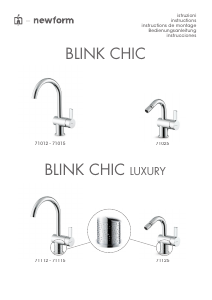 Manuale Newform 71025 Blink Chic Rubinetto
