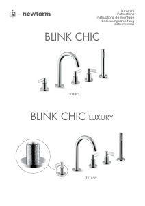 Bedienungsanleitung Newform 71082C Blink Chic Wasserhahn