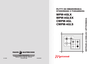 Instrukcja Mastercook CMPW-4GLS Płyta do zabudowy
