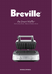 Bruksanvisning Breville BWM604BSSUSC The Smart Waffle 4 Slice Våffeljärn