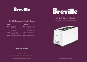Mode d’emploi Breville BTA630XL The Lift and Look Touch Grille pain