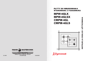 Instrukcja Mastercook MPW-4GLS X Płyta do zabudowy