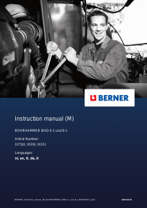 Manuale Berner BHD-8-1 Martello perforatore