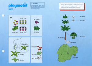 Manual de uso Playmobil set 3006 Farm Animales del bosque