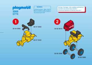 Bruksanvisning Playmobil set 3066 Farm Barn på traktor