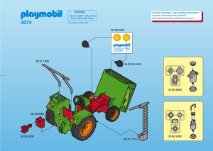 Bruksanvisning Playmobil set 3074 Farm Traktor med släp