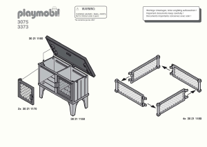 Manual de uso Playmobil set 3075 Farm Conejeras