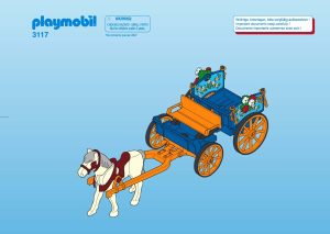 Manual Playmobil set 3117 Farm Horse and buggy