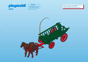 Manual Playmobil set 3246 Farm Horse drawn cart