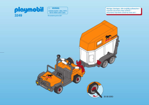 Manuale Playmobil set 3249 Farm Trasporto di cavalli