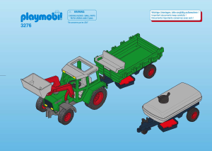 Manual de uso Playmobil set 3276 Farm Tractor con remolque